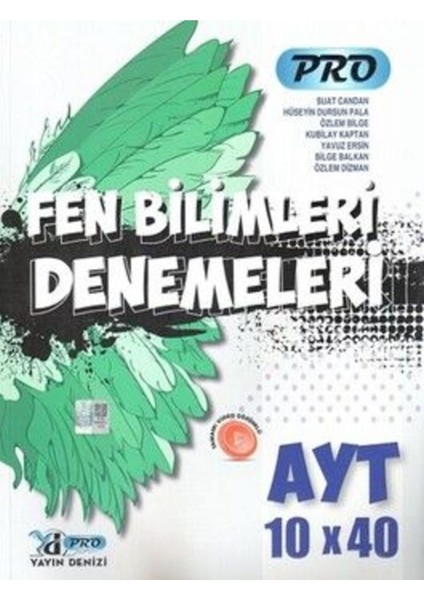 AYT Fen Bilimleri Pro 10 x 40 Denemeleri