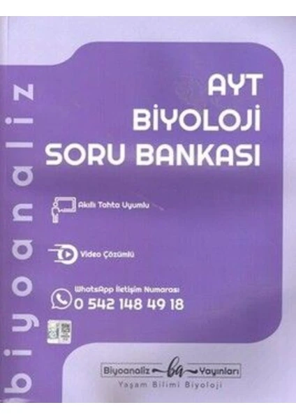 Biyoanaliz Yayınları Ayt Biyoloji Soru Bankası