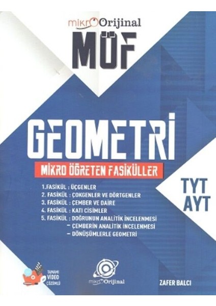 Orijinal Matematik Yayınları Orijinal Tyt Ayt Geometri Möf Mikro Öğreten Fasiküller Set