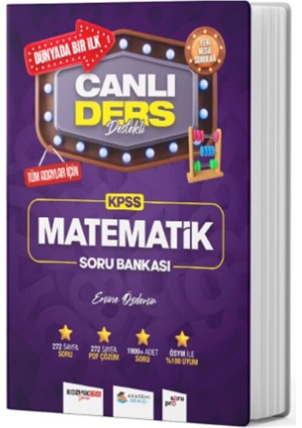 2024 Kpss Matematik Canlı Ders Destekli Soru Bankası