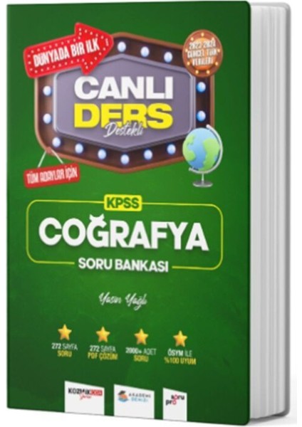 2024 Kpss Coğrafya Canlı Ders Destekli Soru Bankası