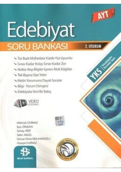 Bilgi Sarmal Yayınları AYT Edebiyat Soru Bankası