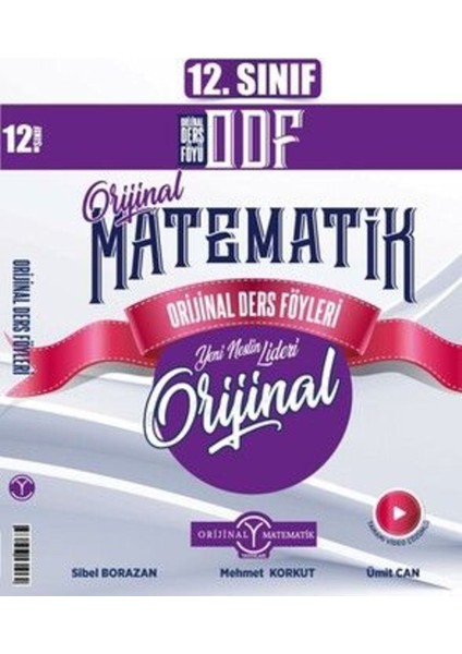 Orijinal Matematik Yayınları Orijinal Mikro 12. Sınıf Matematik Odf Orijinal Ders Föyleri