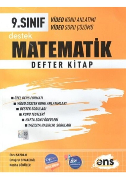 9. Sınıf Matematik Defter Kitap 2024