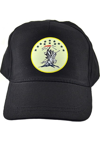 Nart Sosruko Baskılı Siyah Şapka