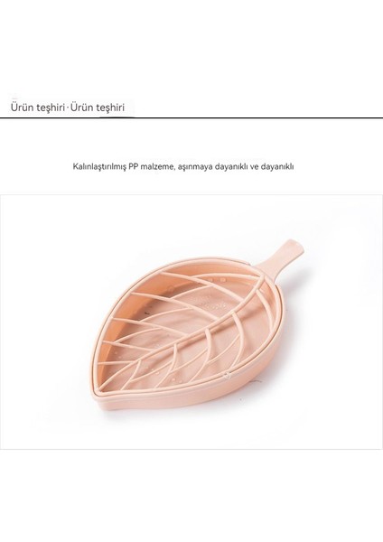 Yaratıcı Yaprak Çift Süzgeçli Sabunluk Delme Yok (Yurt Dışından)
