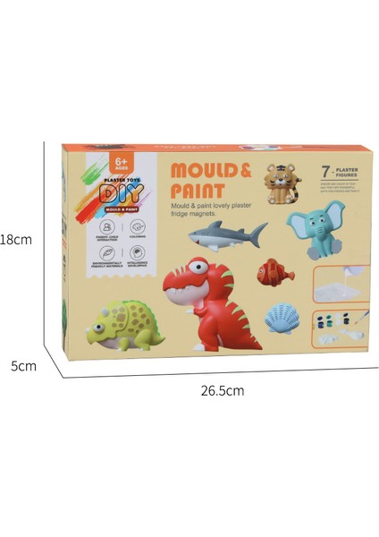 Çocuk Alçı Bebek Boyama Diy Sermaye Seti (Yurt Dışından)