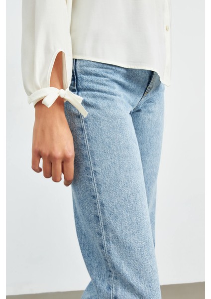 Ekru Bebe Yaka Modal Gömlek fırsatları