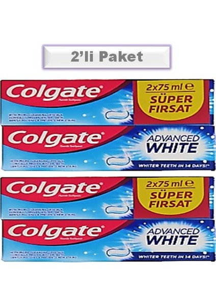 Advanced Diş Macunu 2X75 ml (2'li Paket)