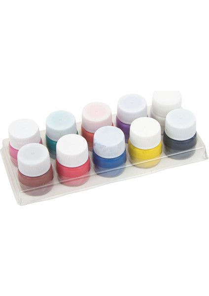 Guaj Boya 10 Renkli Şişe 20 ml Fixpoint P-6874