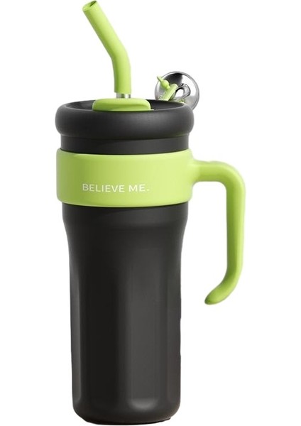 Araba Hasır Termos Bardak 316 Paslanmaz Çelik Kulplu Kahve Fincanı (Yurt Dışından)