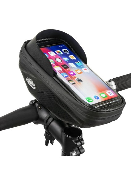 Bisiklet Eva Sert Kabuklu Su Geçirmez Kafa Çantası Dokunmatik Ekran Gidon Çantası (Yurt Dışından)