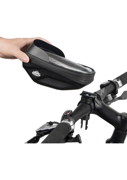 Bisiklet Eva Sert Kabuklu Su Geçirmez Kafa Çantası Dokunmatik Ekran Gidon Çantası (Yurt Dışından) fiyatları