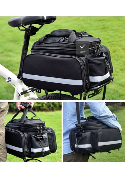 Bisiklet Yan Çanta Büyük Kapasiteli Su Geçirmez Bagaj Arka Koltuk Çantası (Yurt Dışından) modelleri