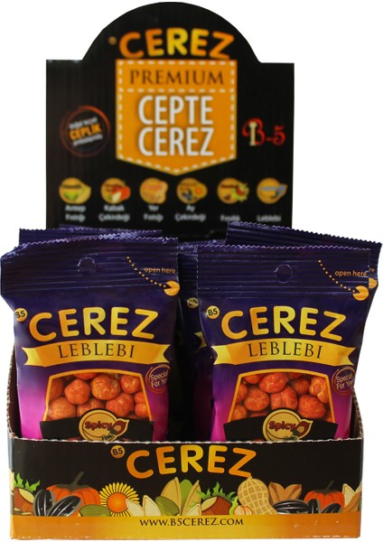 B5 Çerez Baharatlı Leblebi 16 x 30 gr