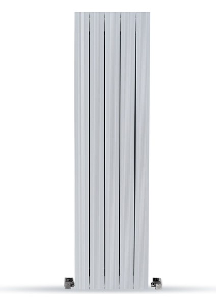 1800X370 mm Mimosa Dikey Beyaz Alüminyum Radyatör Standart Bağlantı Yüksek Isı Kapasiteli