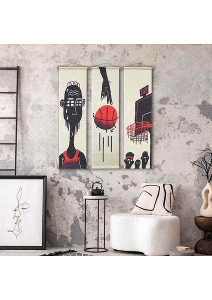 Countdown Kumaş Poster Set, Duvar Dekorasyonu, Özel Tasarım Duvar Halısı, Duvar Örtüsü