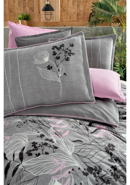 Ines Flanel Nevresim Takımı King Size V1-Gri modelleri