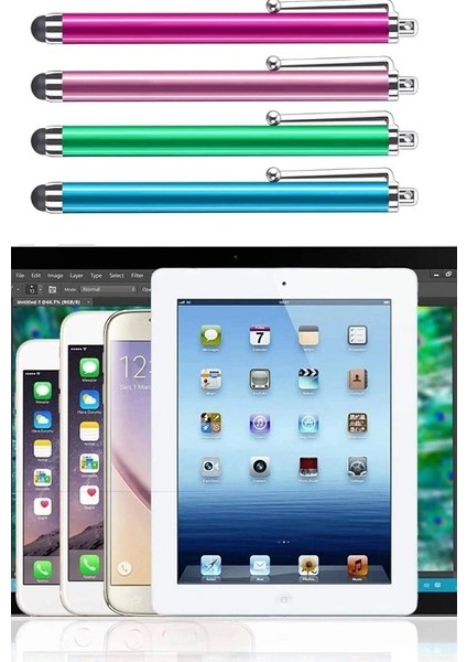 Dokunmatik Uçlu Tablet-Telefon-Akıllı Tahta Kalemi Siyah indirimleri