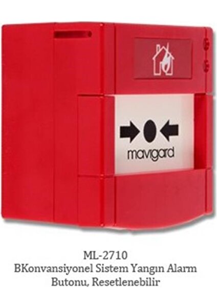 Mavigard ML-2710 Konvansyonel Yangın Alarm Butonu Restenebilir