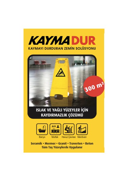 300 M2 - Kendin Yap - Ömür Boyu Etkili Kaymaz Zemin Solüsyonu