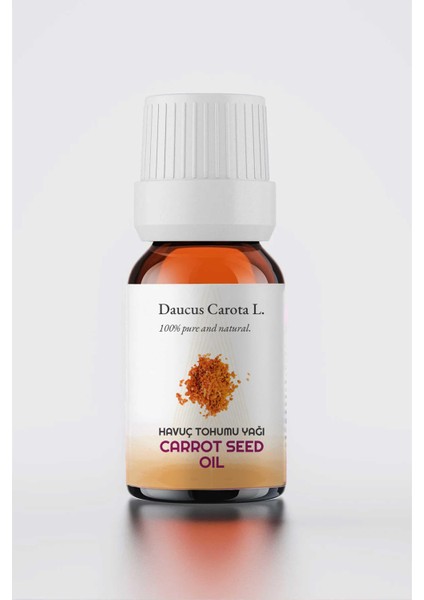 %100 Doğal Havuç Tohumu Yağı, Cam Şişe 10 ml
