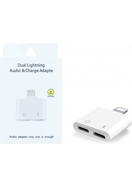 PL-8751 Lightning To Litghtning Kulaklık, Şarj 2A Çevirici