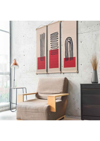 Mood Table Kumaş Poster Set, Duvar Dekorasyonu, Özel Tasarım Duvar Halısı, Duvar Örtüsü
