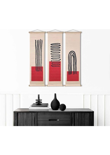 Mood Table Kumaş Poster Set, Duvar Dekorasyonu, Özel Tasarım Duvar Halısı, Duvar Örtüsü