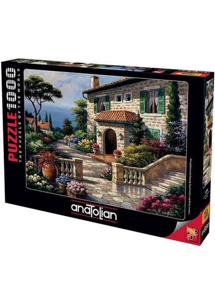 1076 Villa Delle Fontana 1000 Parça Puzzle -Anatolian