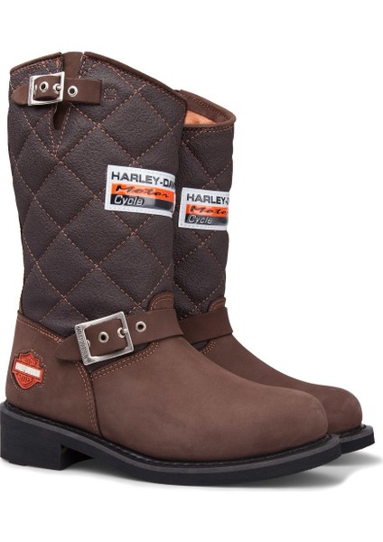 Laconia Brown Kahve Nubuk Deri Kadın Bot