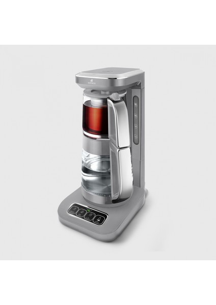 Robotea Pro 4 in 1 Konuşan Cam Çay Makinesi Cool Gray fiyatları