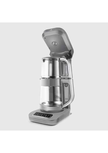 Robotea Pro 4 in 1 Konuşan Cam Çay Makinesi Cool Gray fırsatları
