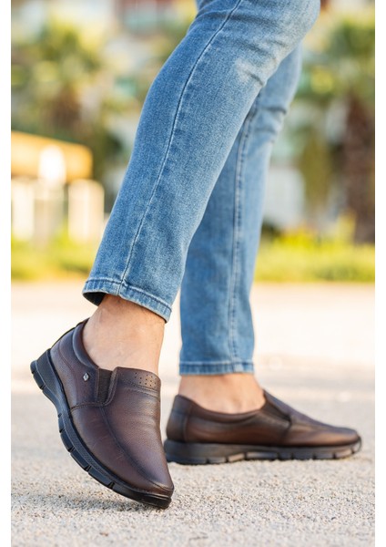 Deri Mevsimlik Rahat Erkek Ayakkabı