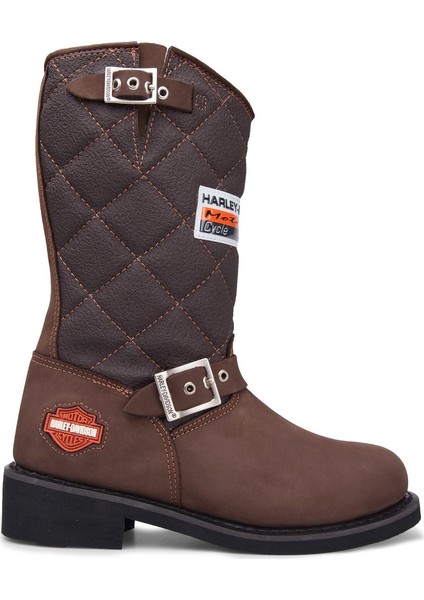 Laconia Brown Kahve Nubuk Deri Kadın Bot