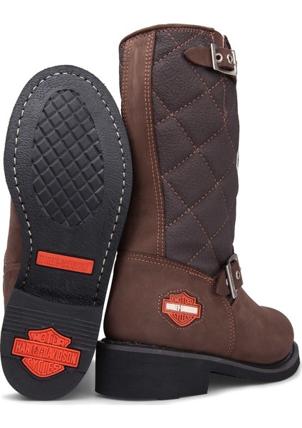 Laconia Brown Kahve Nubuk Deri Kadın Bot modelleri