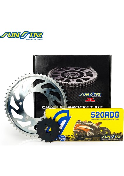 Zincir Dişli Seti Yamaha Yz F (250 Cc) (2005-2009) / Zincir : 520RDG (ÇELIK)-112 / Dişli: