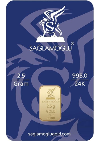 2.5 gr 24 Ayar Sağlamoğlu Gram Altın