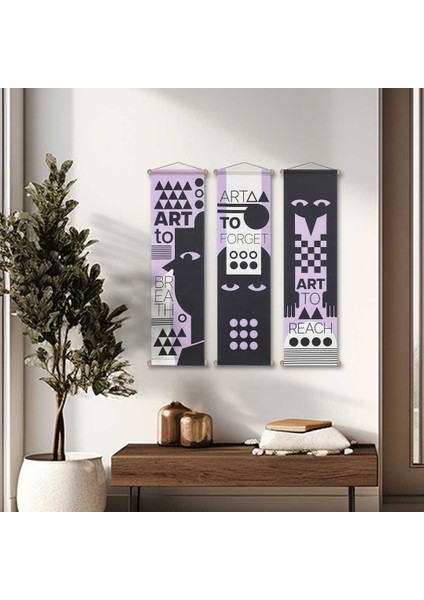 Art To Kumaş Poster Set, Duvar Dekorasyonu, Özel Tasarım Duvar Halısı, Duvar Örtüsü