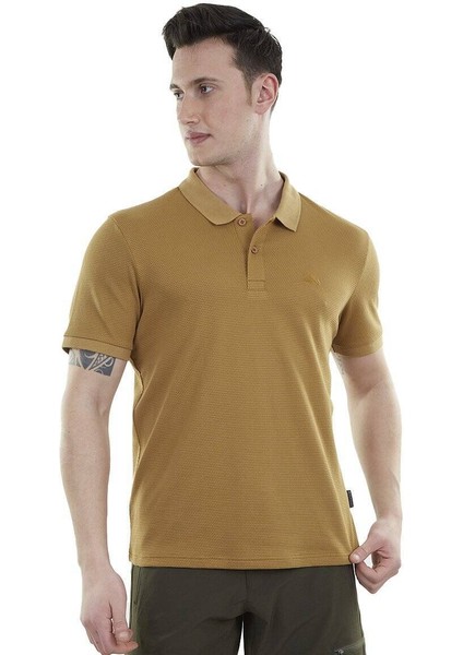 Edge Erkek Polo T-Shirt Camel