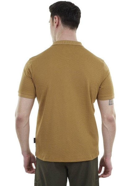 Edge Erkek Polo T-Shirt Camel