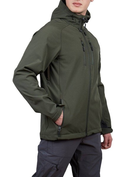 Peak Softshell Erkek Outdoor Mont Haki