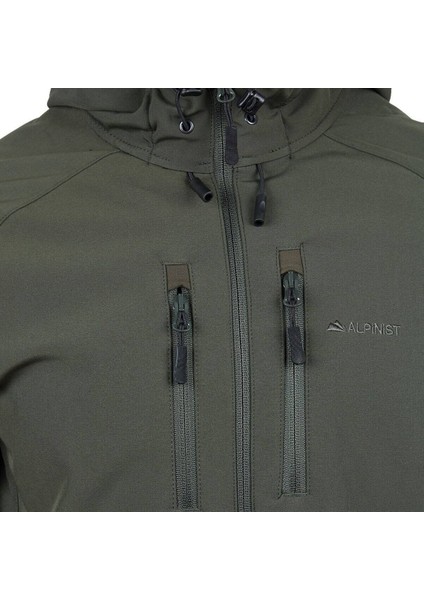 Peak Softshell Erkek Outdoor Mont Haki