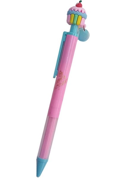 Cupcake Versatil Kalem Pembe 1 Adet Pasta Kapkek Figürlü 0,7 Uçlu Kalem Hediye Kalem Sevimli Kalem