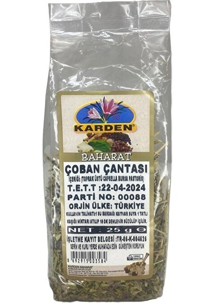 Çoban Çantası Otu 25 gr fiyatları