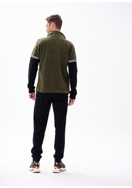 Erkek Siyah Fermuarlı Polar Takımı 15177 modelleri