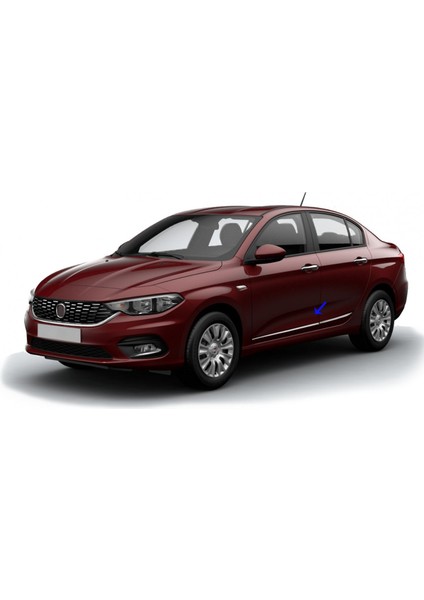 Fiat Egea SEDAN Krom Yan Kapı Çıtası 4 Prç. 2015 Üzeri