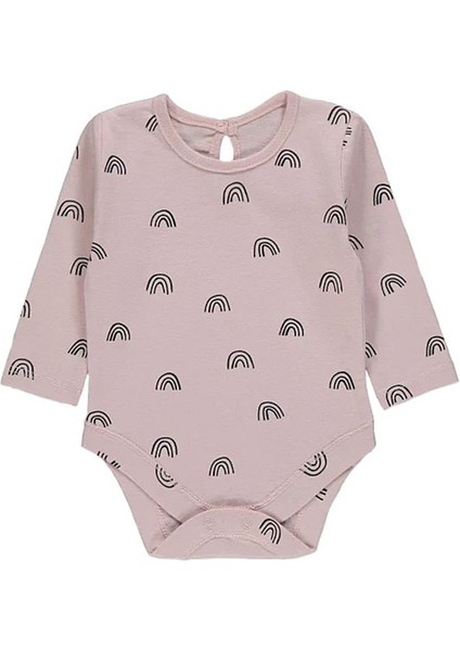 Rainbow Çıt Çıtlı Kız Bebek Uzun Kollu Body