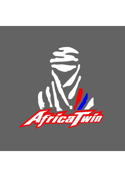 Dakar Africa Twin Dijital Baskılı Bisiklet Yaka 100% Pamuklu Tişört Antrasit