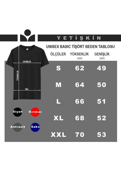 Anka Görsel Bisiklet Yaka 100% Pamuklu Dijital Baskılı Kırmızı Tişört
